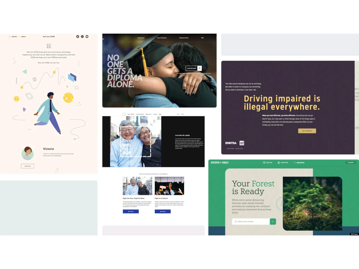 Image showcasing how Brightspot-powered microsites get real results