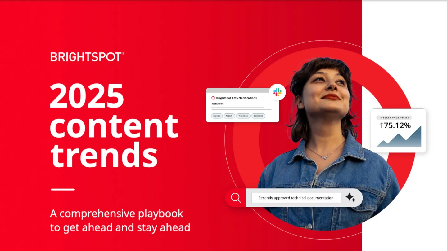 promo graphic for 2025 content trends e-book