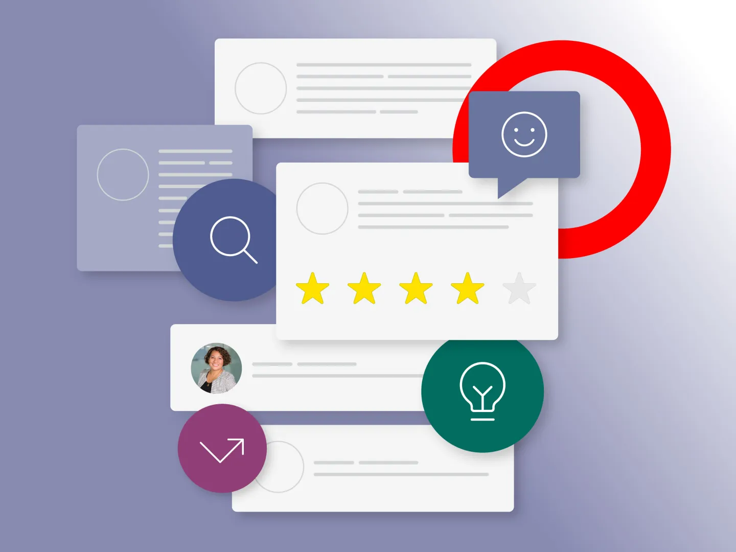 illustration depicting how customer feedback shapes digital transformation priorities