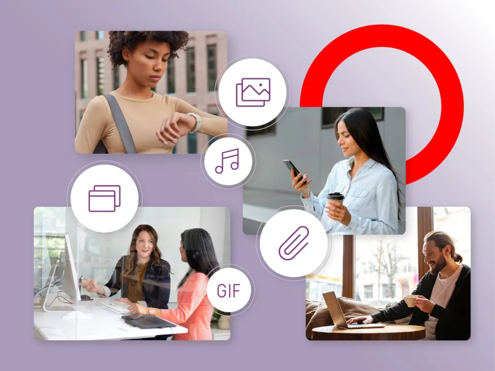 The human element in digital transformation illustration