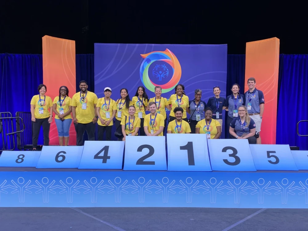 group of Brightspot volunteers at the 2022 Special Olympics USA Games in Orlando