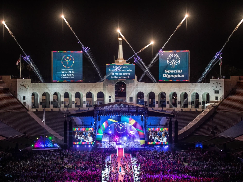 image of 2015 Special Olympics World Games opening ceremony in Los Angeles