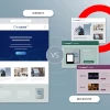 graphic showing example of a microsite and how microsites differ from websites