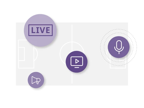 illustration of CMS capabilities for sports companies