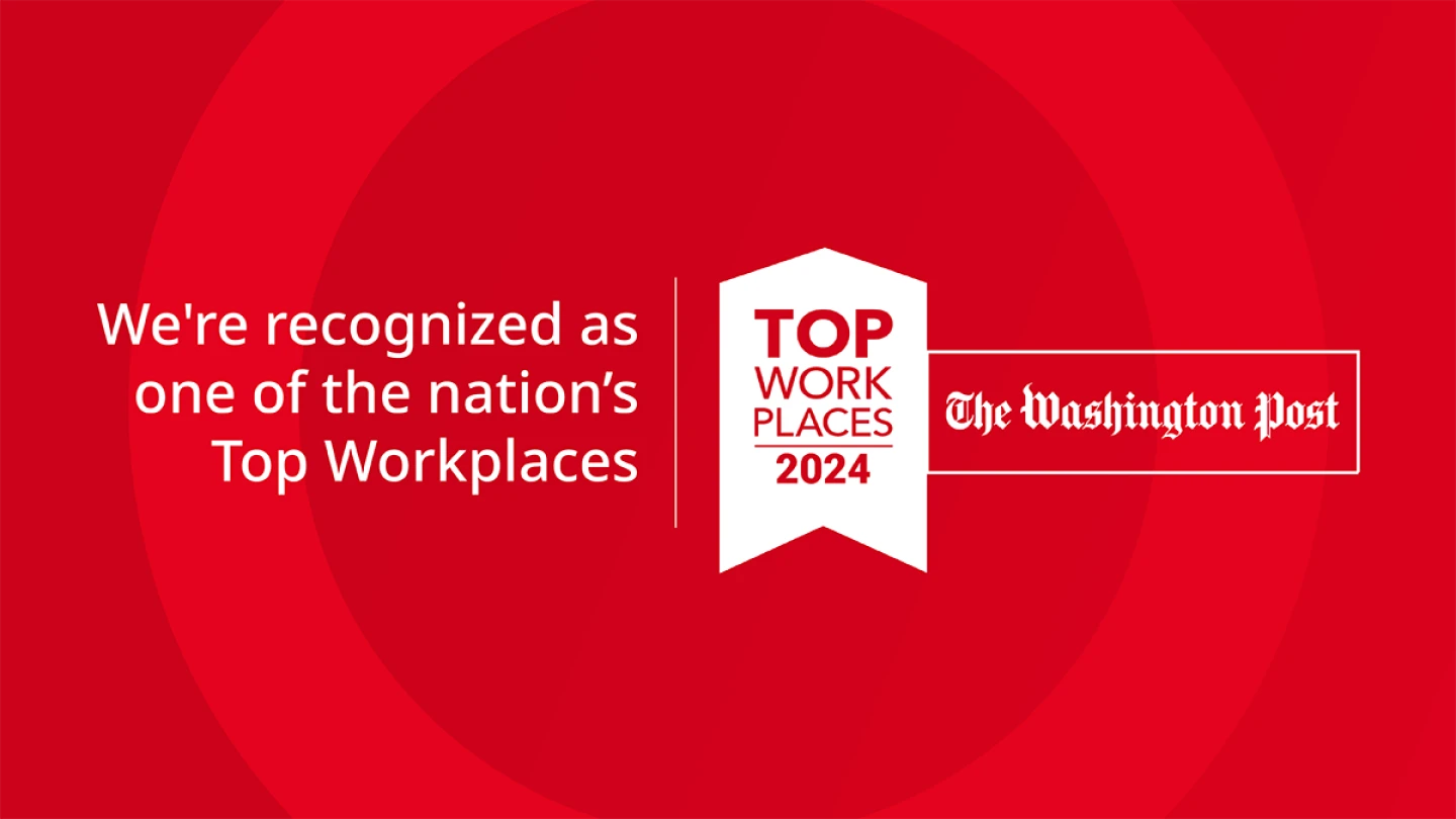 promo graphic for Brightspot being named as one of the nation's Top Workplaces by The Washington Post