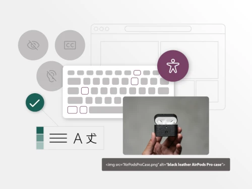 image showing web accessibility features and capabilities