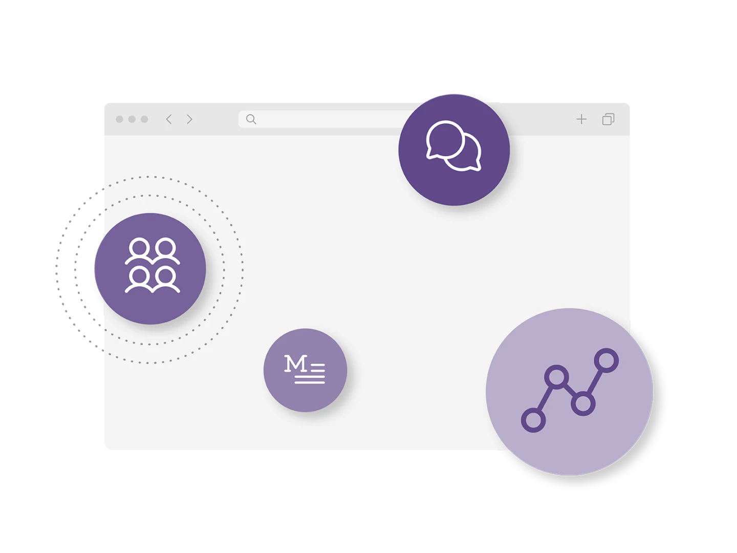 illustration of CMS capabilities for media & publishing companies