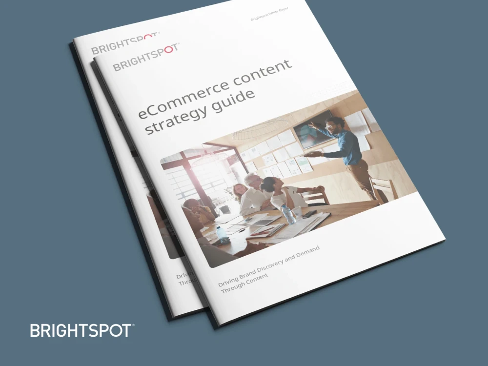 cover of "E-commerce content strategy guide" whitepaper