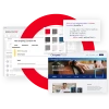 Hybrid CMS architecture promo graphic
