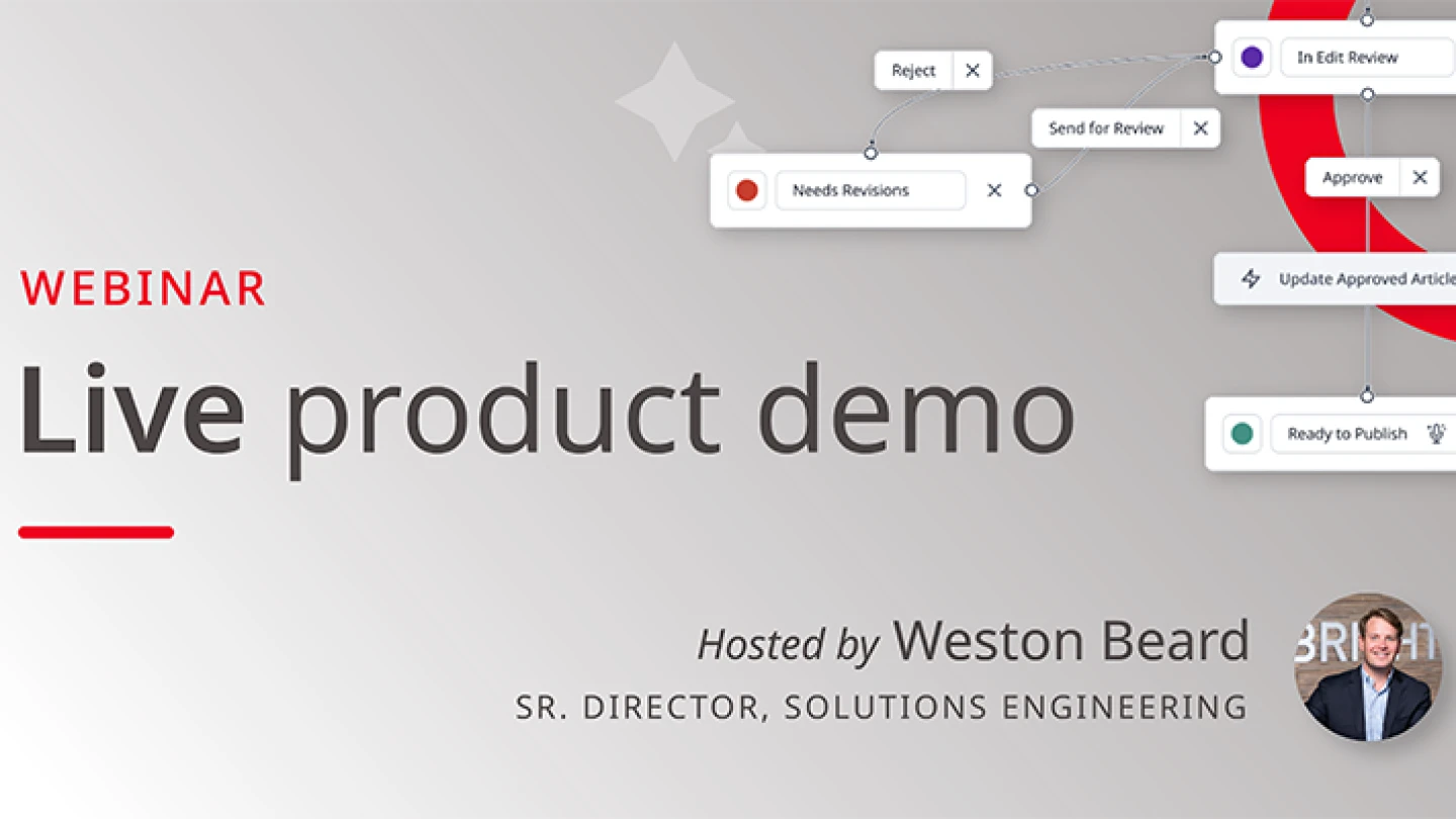 promo image for live product demo for Brightspot CMS