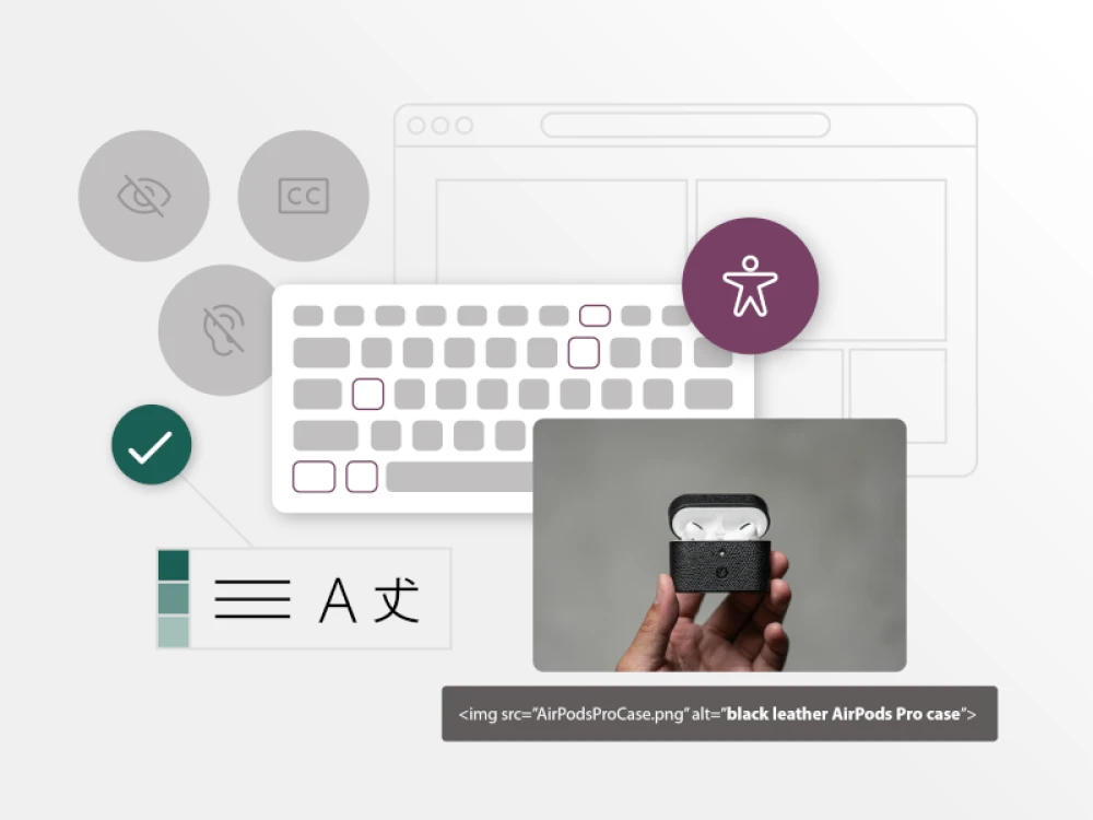 image showing web accessibility features and capabilities