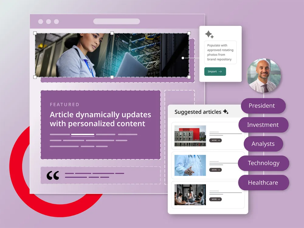 illustration depicting how content discovery engagement helps with digital transformation