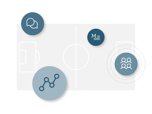 illustration of CMS capabilities for sports companies