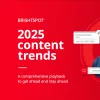 promo graphic for 2025 content trends e-book