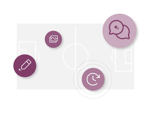 illustration of CMS capabilities for sports companies