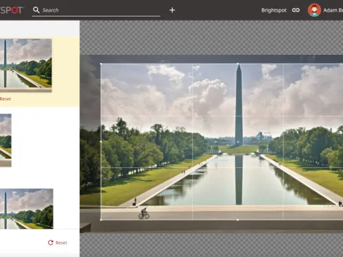 screenshot of Brightspot CMS image editor