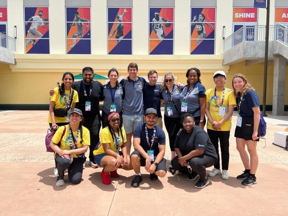 group of Brightspot volunteers at the 2022 Special Olympics USA Games in Orlando