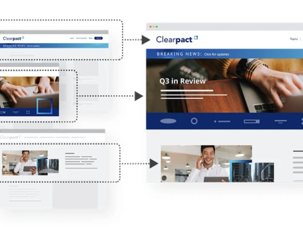 example of website migration automation using AI